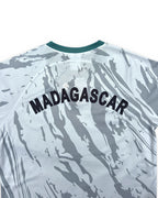 Maillot Madagascar blanc Barea – détail du flocage MADAGASCAR au dos